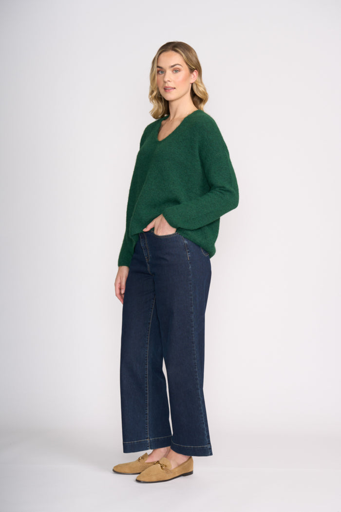 Foil FO8075 Jumper Half Jumper Deep Forest on model Shop Foil at Dotique