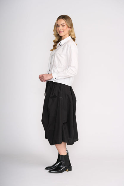 Model wearing Foil FO8538 Quick Draw Shirt White. Shop Foil at Dotique