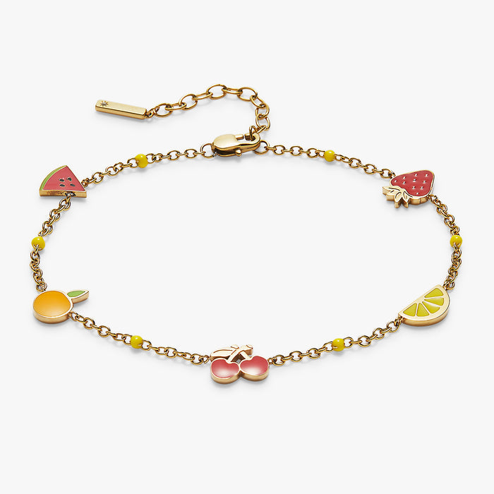 Fruit Inline Charm Anklet