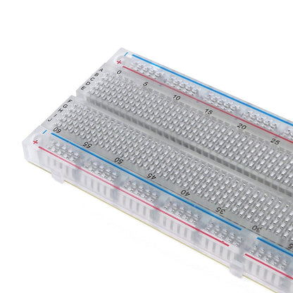 Full-Size Breadboard - Transparent by The Pi Hut - The Pi Hut