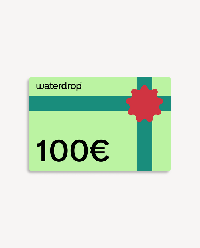 Gift Card for waterdrop® EU, mint-green, 100 € voucher.