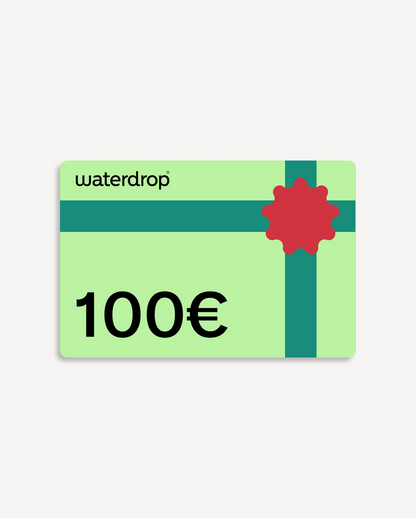 Gift Card for waterdrop® EU, mint-green, 100 € voucher.