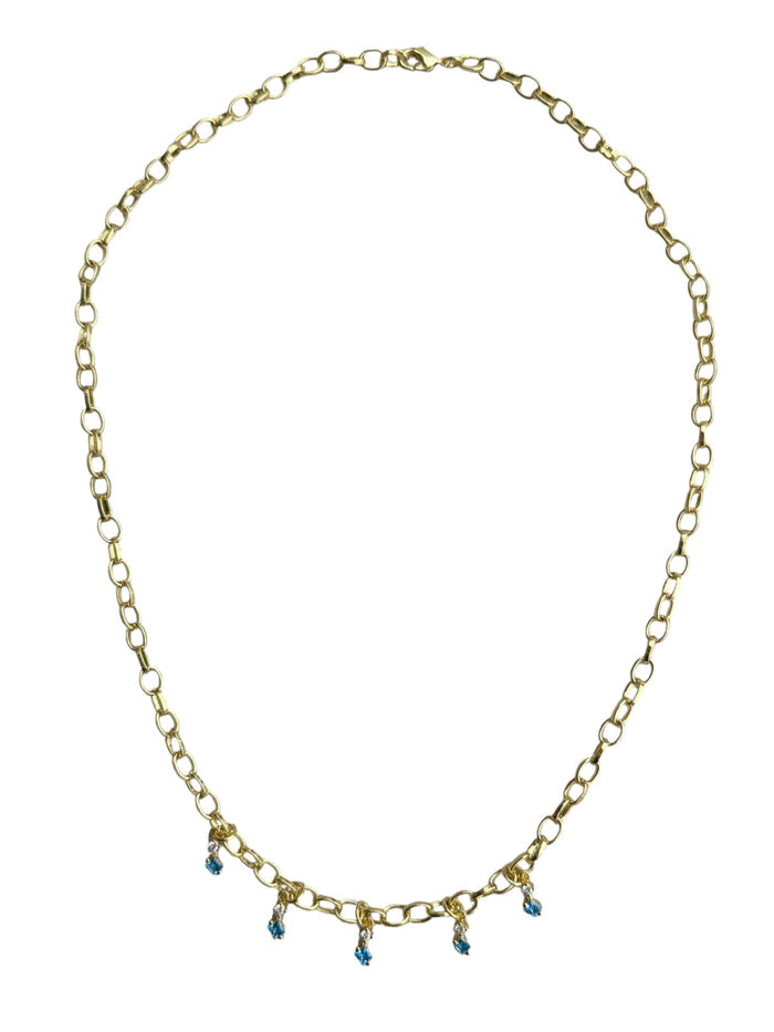 Gigi Necklace in Blue
