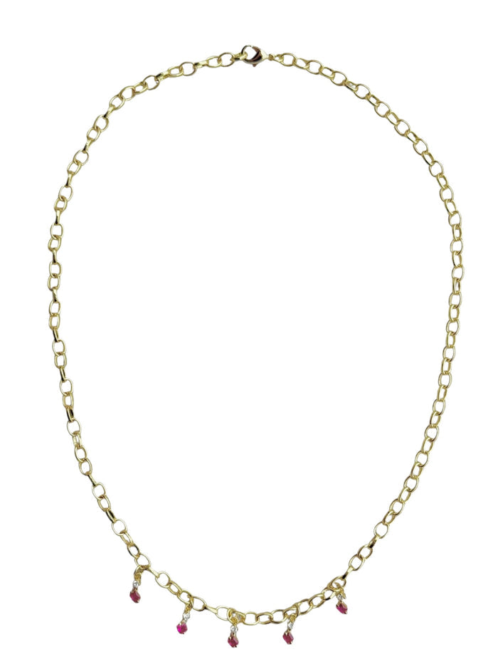 Gigi Necklace in Ruby