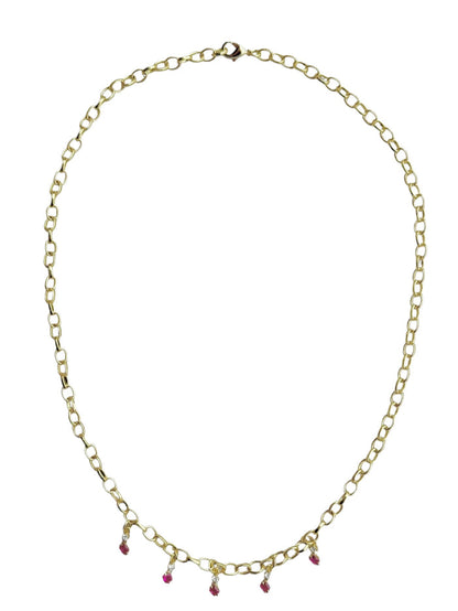 Gigi Necklace in Ruby