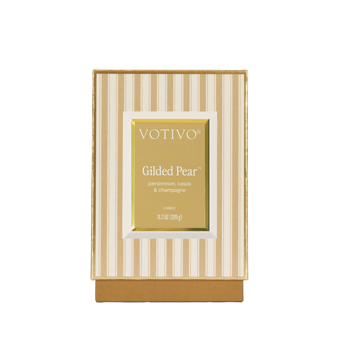Gilded Pear Holiday Candle