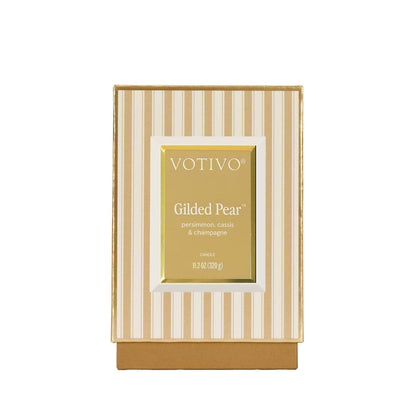 Gilded Pear Holiday Candle