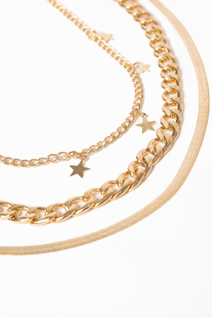 Petal and Pup USA ACCESSORIES Giorgia Necklace - Gold One Size