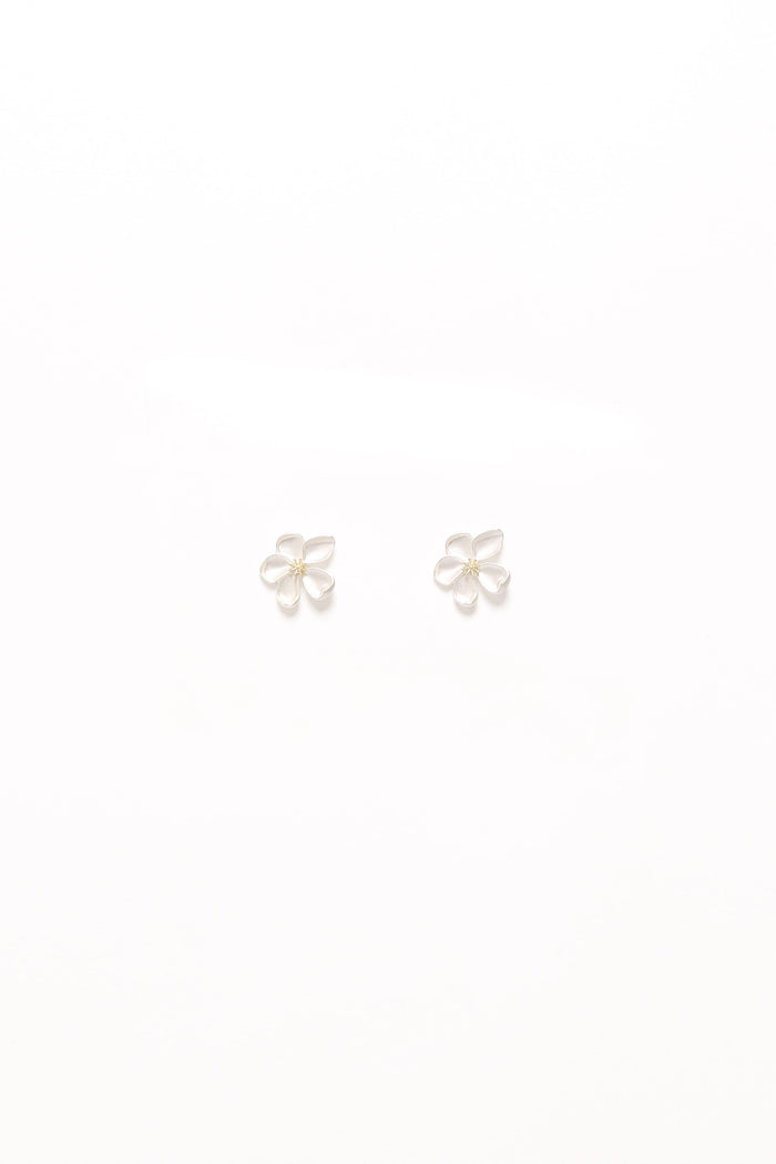 Petal and Pup USA ACCESSORIES Gisella Flower Earrings - White One Size