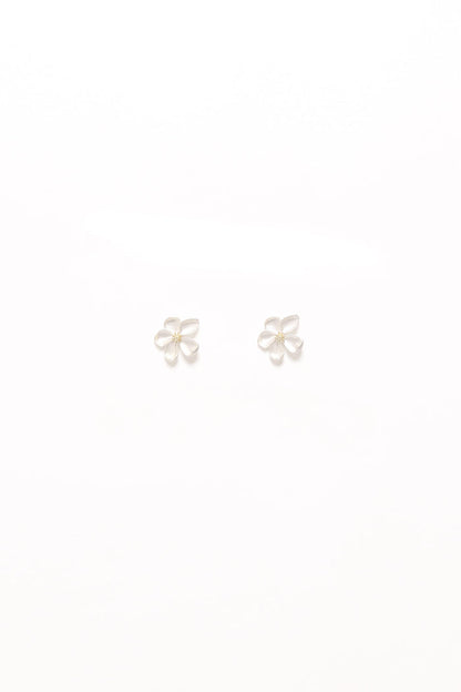 Petal and Pup USA ACCESSORIES Gisella Flower Earrings - White One Size