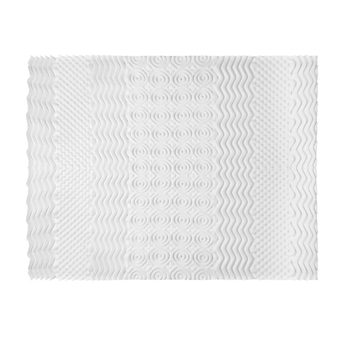 Giselle Bedding Memory Foam Mattress Topper 7-Zone Airflow Pad 8cm Double White -Home Living Store - -