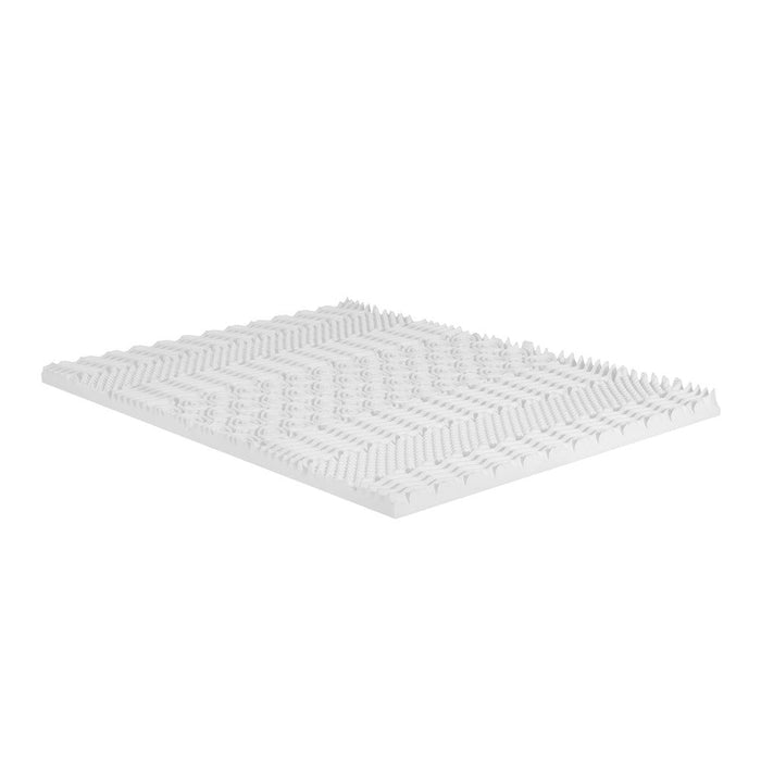 Giselle Bedding Memory Foam Mattress Topper 7-Zone Airflow Pad 8cm Single White -Home Living Store - -