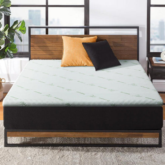 Giselle Bedding Memory Foam Mattress Topper Cool Gel 5cm Single -Home Living Store - -