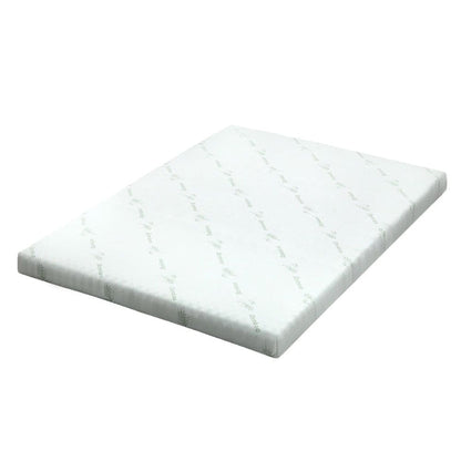 Giselle Bedding Memory Foam Mattress Topper Cool Gel Bed Mat Bamboo 10cm Single -Home Living Store - -