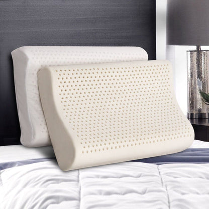 Giselle Bedding Natural Latex Pillow 2-Zone Twin Pack -Home Living Store - -