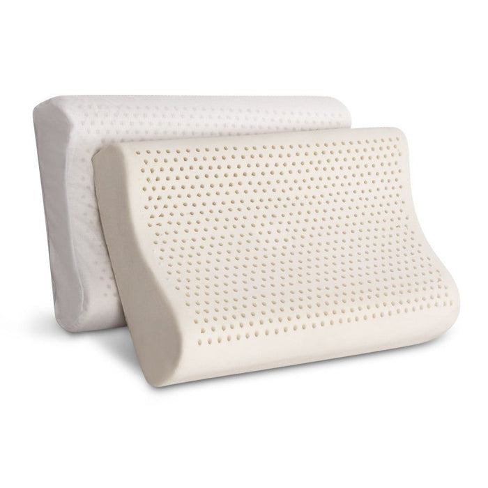 Giselle Bedding Natural Latex Pillow 2-Zone Twin Pack -Home Living Store - -