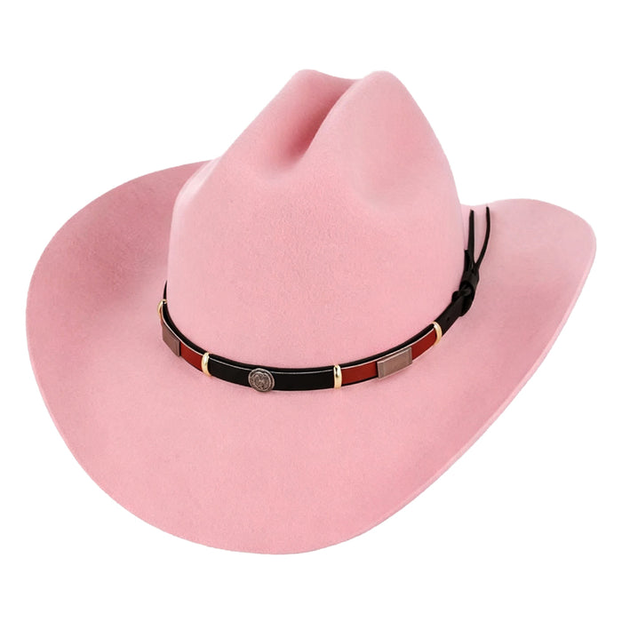 Gladwin Bond Cattleman Cowboy Hat Pink
