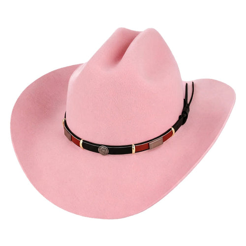 Gladwin Bond Cattleman Cowboy Hat Pink