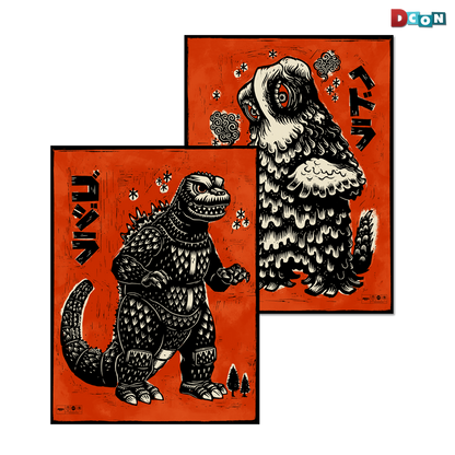 Godzilla vs. Hedorah Print Set
