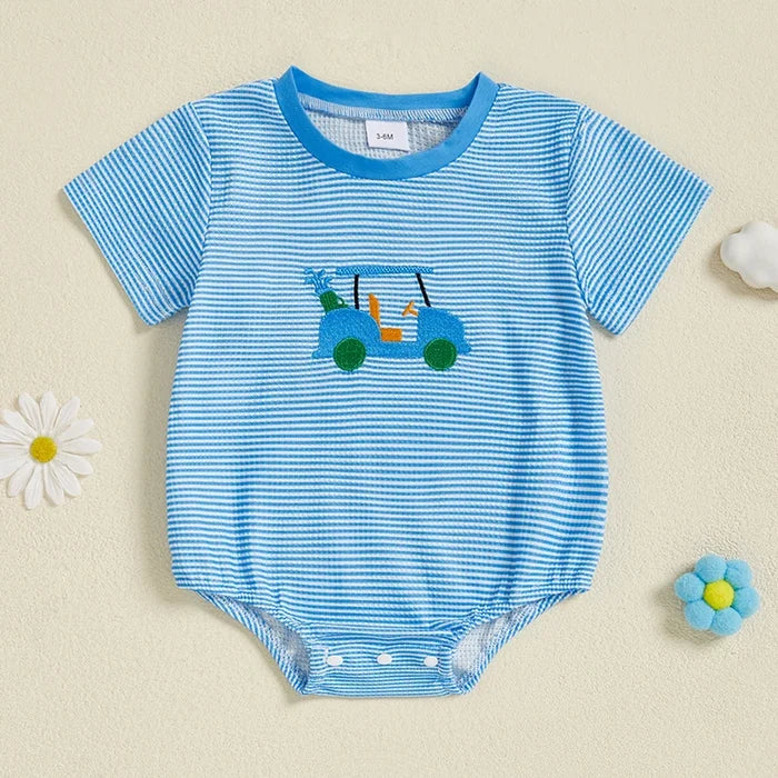 GOLF BUDDY Striped T-Shirt Romper