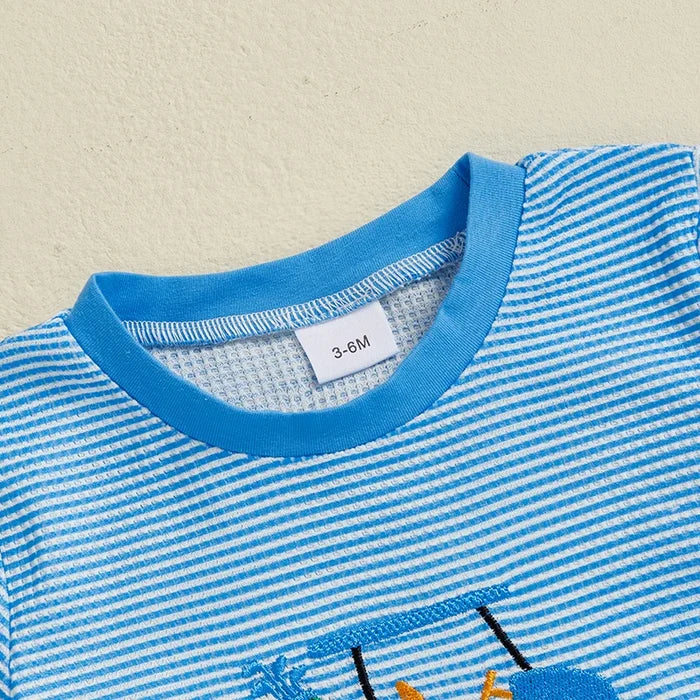GOLF BUDDY Striped T-Shirt Romper