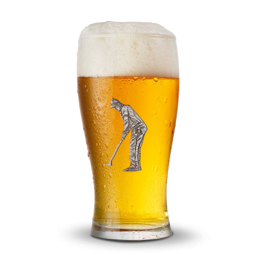Golfer Beer Glass [Online Only]