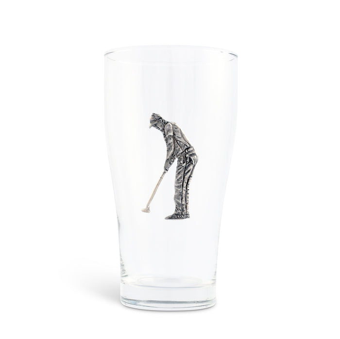 Golfer Beer Glass [Online Only]