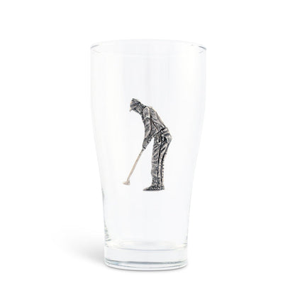 Golfer Beer Glass [Online Only]