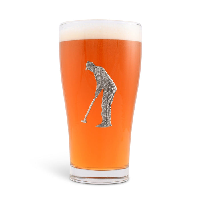 Golfer Beer Glass [Online Only]