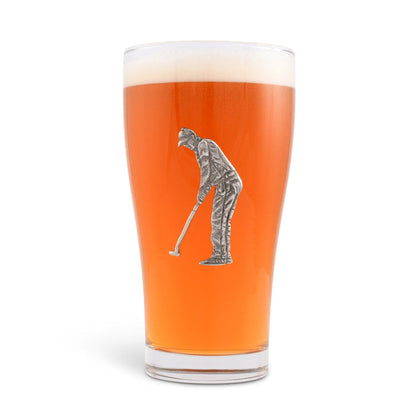 Golfer Beer Glass [Online Only]