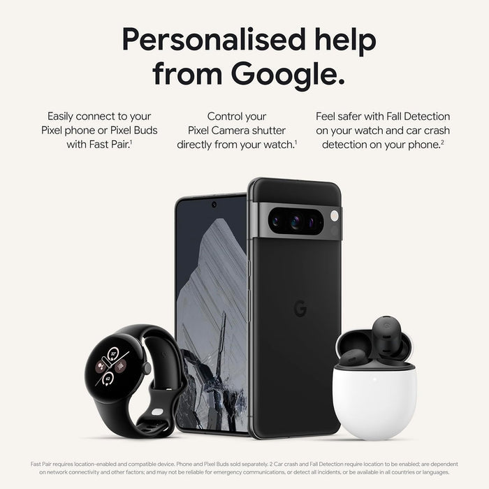 Google Pixel Watch 2 Champagne Gold Aluminum Case Hazel