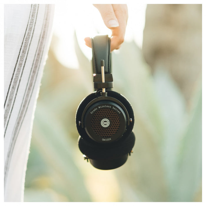 Grado GW100X Bluetooth Open-Back Wireless On-Ear Headphones Black
