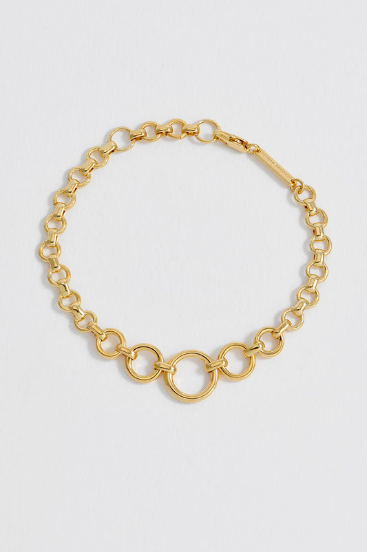 Graduated Round Link Chain Bracelet