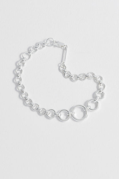 Graduated Round Link Chain Bracelet