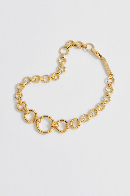 Graduated Round Link Chain Bracelet