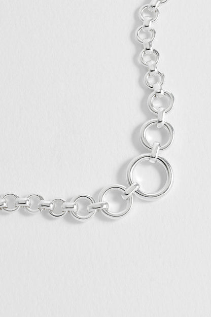 Graduated Round Link Chain Bracelet
