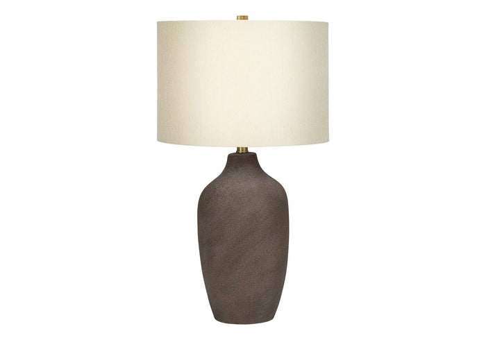 Gray Resin Contemporary Table Lamp