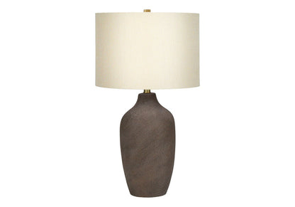 Gray Resin Contemporary Table Lamp