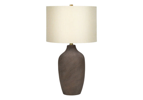 Gray Resin Contemporary Table Lamp