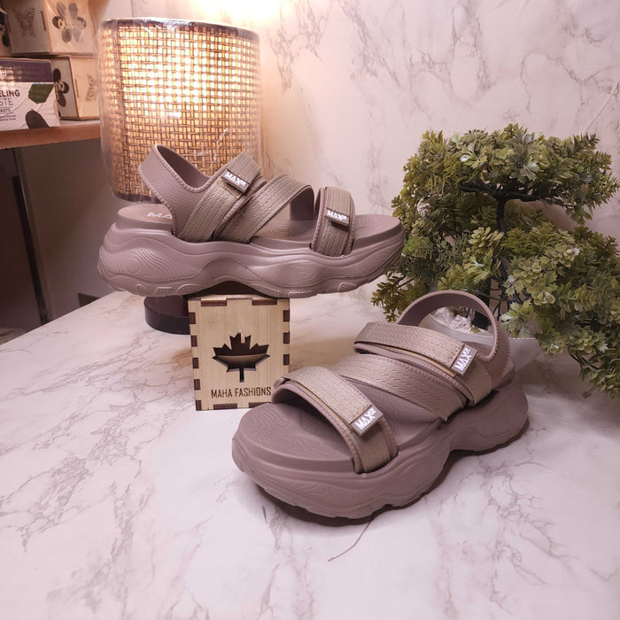 Green Chunks Sandals