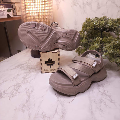 Green Chunks Sandals