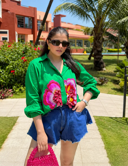 Green Gardenia Shirt