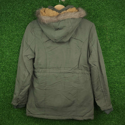 Green Jacket With Hoodie - Maha fashions -  Women Clothing