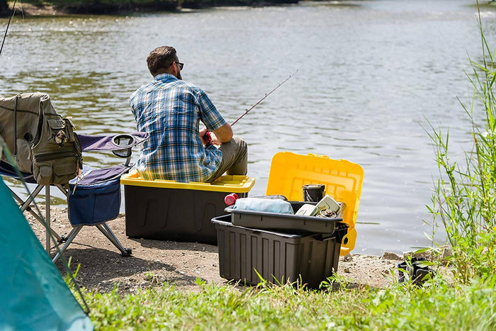 Green Pak Commercial Tote 27 gal   Whether you are going camping, fishing, hauling sports equipment or just storing your personal items in the garage, this tote is the ultimate reliable tool to get the job done   -294000 Hannah's Variety Store
