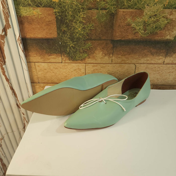 Green Pointed Pumps in Flat - Maha fashions -  Women Footwear