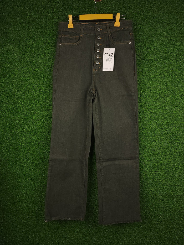 Green Wide Leg Pants - Maha fashions -  women clothing