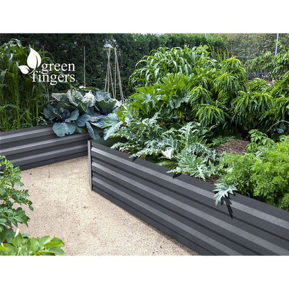 Greenfingers 2x Garden Bed 120x90cm Planter Box Raised Container Galvanised Herb -Home Living Store - -