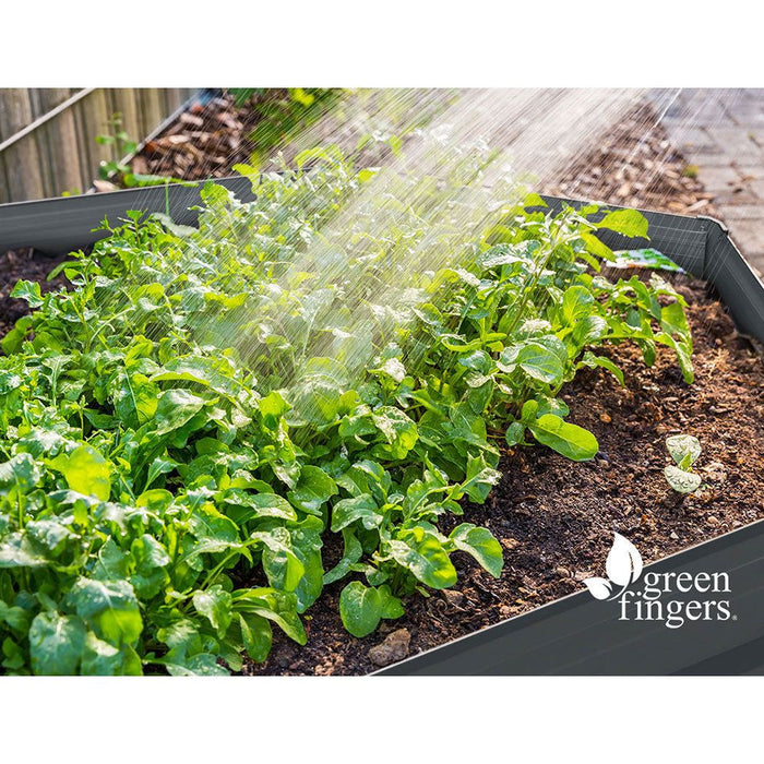 Greenfingers 2x Garden Bed 130x130x46cm Planter Box Raised Container Galvanised -Home Living Store - -