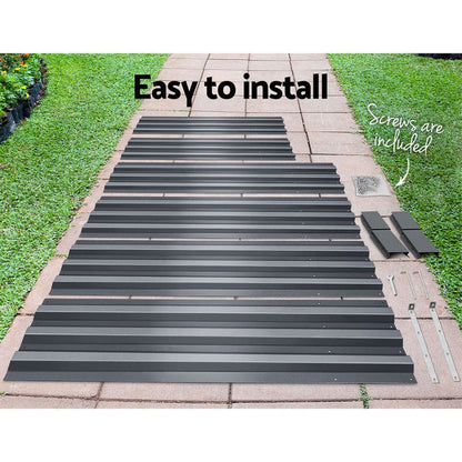 Greenfingers 2x Garden Bed 210x90cm Planter Box Raised Container Galvanised Herb -Home Living Store - -