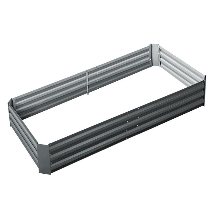 Greenfingers Garden Bed 180x90cm Planter Box Raised Container Galvanised Steel -Home Living Store - -